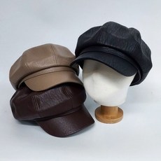 남자가죽빈티지헌팅캡