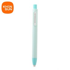 KHINSUN 프레스 개폐식 연필 지우개 교정 용품 펜 스타일 고무 쓰기 학교 편지지, Green Eraser