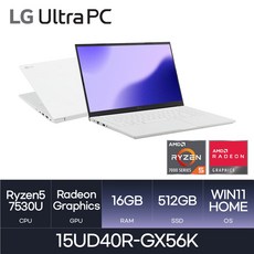 LG전자 2023 울트라PC 15UD40R-GX56K *사은품증정*, WIN11 Home, 16GB, 512GB, 라이젠5, W