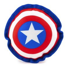버클다운 도그 토이 볼리스틱 스퀴크 강아지용 봉제장난감, 1개, Captain America Shield