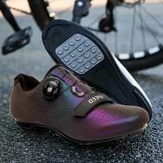 바이크부츠 자전거 Mtb 미끄럼 도로 신발 Rb 운동화 클릿 사이클링 속도 산악 플랫 남녀공용 비 페달 방지, 60) Rubber-색상 - 40