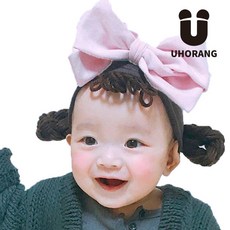 아기가발머리띠