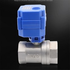 DN20 3/4 "황동 양방향 전동 볼 밸브 DC5V 12V 24V AC220V 전기 워터 밸브 3/4" CR01 CR02 CR03 CR04 CR05|밸브|, 1개, 단일