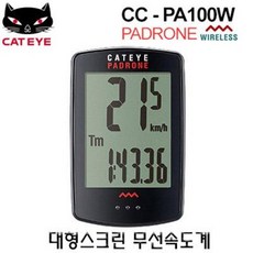  캣아이 CC-PA100W 대형스크린 무선속도계/와이드스크린/캣아이정품, 블랙 