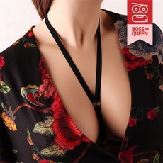 보스퀸 그레나딘 가슴 스트랩 케이지 브라 Party clothes 섹시 원피스 노출 홀복 오피 club 야한옷 남자친구 sexy dress 야한의상 옆트임 클럽 - 남자친구이벤트이벤트속옷야한