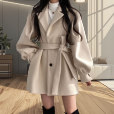 여성 모직 코트 bgvkjbdfes