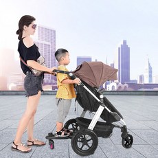 없음 유모차 2인용 보조 발판 페달