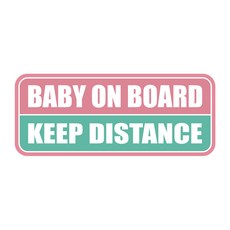 긱베어 베이비온보드 자석 아기가타고있어요 baby in car 베이비인카 반사 탈부착 마그넷 baby on board, 2. 라이트 핑크, 1개 2. 라이트 핑크
