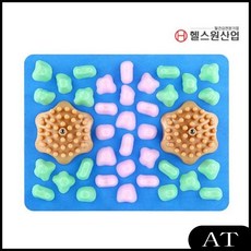AT 헬스원 스마트 건강용품 HSM-341 자갈형 발지압매트 부모님선물 스트레칭, AT 1