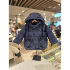 (백화점 상품) [블루독 베이비](NY)볼륨 컬러블럭 덕다운 점퍼 장갑세트ch(44C1411403) 23FW 백일돌선물 외출복 다운점퍼 729980