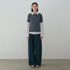 모이아 cotton half knit (blue stone) - 모이아