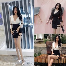 홀초이스 신상!! 라이네 섹시 레이스 원피스 op5203 슬림핏 7부 미니