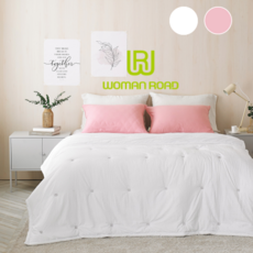 우먼로드 부드러운 마이크로 극세사 옥수수솜 사계절 차렵이불