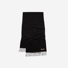 [정품] 아크네 스튜디오 내로우 울 프린지 스카프 블랙 Acne Studios Narrow Wool Fringe Scarf Black