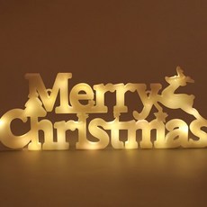 PTNL 메리 크리스마스 Merry Christmas 자모 장식등 크리스마스 조명 트리 화환등 유리창 쇼윈도 크리스마스 장식용 3가지 색상, white, 1개