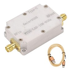 RF 광대역 증폭기 LNA 10M6Ghz 저잡음 오디오 구성 요소 무선용 고이득 SMA 여성 커넥터