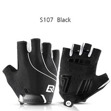 손가락 사이클링 장갑 충격 방지 패드 통기성 로드 바이크 장비, 7.S107-Black, C.XL, 1개