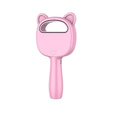 미니 휴대용 USB 3 단 팬 만화 소형 충전식 블레이드리스 에어컨 쿨러 외부 여행, Pink, 1개