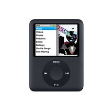 아이팟 나노 iPod 애플 레트로 화면 Nano, 8GB, 95 새로운, 검은 색