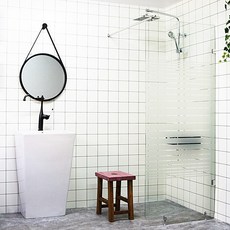 [안전강화유리] A6마트 욕실파티션 55종 모음 DIY 쉬운설치 샤워부스 당일발송, 줄무늬파티션750
