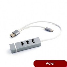 USB 2 Type C A 4포트 허브 sd카드리더기 CA usb연장케이블