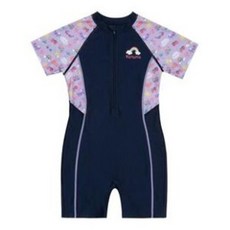 레노마수영복 여아동 3부 캡 내장형 반팔 수영복(GS2D864)