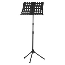시트 음악 스탠드 84cm 160cm 조정 가능한 높이 접는 휴대용 악기 성능 음악 종이 노트북 책 블랙|기타 구성품 & 액세서리|, 1개, 단일, 단일