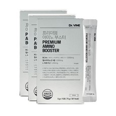 BCAA 필수아미노산 L-아르기닌 아미노산보충제 프리미엄 아미노 부스터, 3박스, 75g