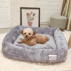 두 베 코스트코강아지방석 고양이 코스트코 애견 방석 대형 중견 쿠션/방석(겸용), 북유럽 벨벳 회색