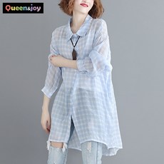 여름롱셔츠
