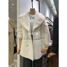 더블 버튼 자켓 구매대행 르 스모킹 한국동대문 구매대행 2019 겨울 여성복 더블버튼 칼라 코트