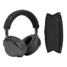 Desing Wish MDRZ1R 소니 MDR-Z1R 헤드폰과 호환되는 보호 헤드밴드 커버 두꺼운 스포츠 원단 교체 쿠션 패드 헤드폰 프로텍터 블랙 234685