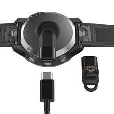 MoKo Garmin ForeAthlete55745935Fenix765 USBCTypeC Black Garmin(가민) 변환 어댑터 L형, 1개