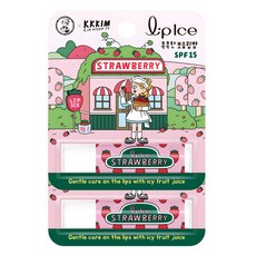 MENTHOLATUM 曼秀雷敦 Lip lce潤唇膏 KKKIM聯名款, 草莓, 3.5g, 2支