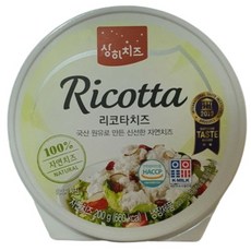 매일유업 상하치즈 리코타 치즈 200g 100% 자연치즈, 5개