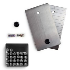 니모닉 콜드월렛 ColdTi 티타늄 비트코인 암호화폐 저장 지갑 콜드 문구 암호, 알파벳 펀치 세트