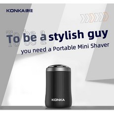 KONKA-휴대용 미니 전기 면도기 습식 건식 사용 테이프 C 충전 남성용, [01] 금, 1.금