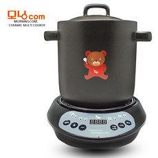 MORNINGCOM 다용도 전기찜기 중탕기 약탕기 세라믹 전기쿠커 전기냄비 곰솥, 단일상품
