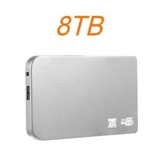 외장하드4TB 2TB 5TB 휴대용 SSD 드라이브 USB 31 C타입 솔리드 스테이트 디스크 고속 저장 장치 노트북 데스크탑 맥용 1TB, 없음, 21) Silver 8TB