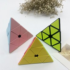 MoYu 피라밍크스 큐브 Pyraminx 루빅스 선수용 스피드 큐브 삼각 특수큐브 IQ 창의력 퍼즐/MoYu 피라밍크스 큐브 30개이상 구매시 마론 8색펜 1개 증정, 스티커리스 - 크라이저울트라큐브