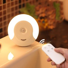 뉴타임즈6 지능원격조종 LED 나이트라이트 꽂아전기 절약형 유아 침실 침대등 수유 D2A8 633, 유선식