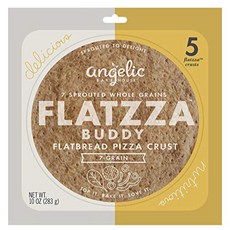 Angelic Bakehouse Sprouted Seven-Grain Flatzza Buddy Pack 10 Ounce Angelic Bakehouse Sprouted Seven, 1