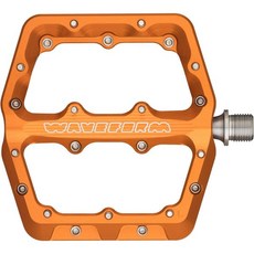 울프 투스 파형 알루미늄 산악 자전거 페달, Orange, Large