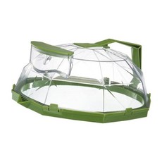 커버 전자 레인지 오일 방지 가열 특수 뚜껑 핸들 튀김 고온, 1. green, 1개