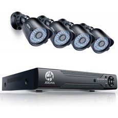 JOOAN 8CH 1080P 보안 카메라 시스템 Wired 5in1 H.264 DVR&amp;4pcs 2MP 실외/내후성 CCTV 감시 카메라 굿나잇 비전 로컬 플, 1