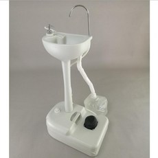 SereneLife 휴대용 이동식 세면기 17L 세면대 야외 간의 싱크대 캠핑 손세정대 다 용량, CHH-7701+5L
