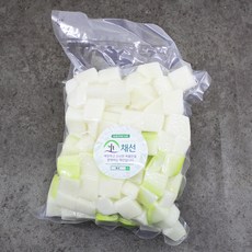 채선 간편 손질야채 깍두기 무 1팩 무우 무시, 1개, 1kg