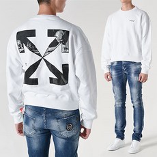 OFF WHITE 오프화이트 OMBA058C99FLE002 0110 남성맨투맨