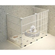 강아지 울타리 홈 단철 고양이 애완 동물 난간, 화이트 5개(111x37x47cm), 1개