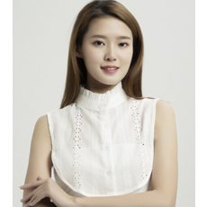 플리츠 넥카라 가디건속카라만 목만있는 이너셔츠 2색